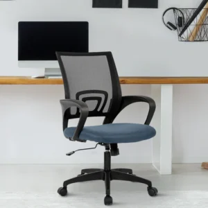 Back Executive Office Chair Blue Adjustable Chair - WeftKart