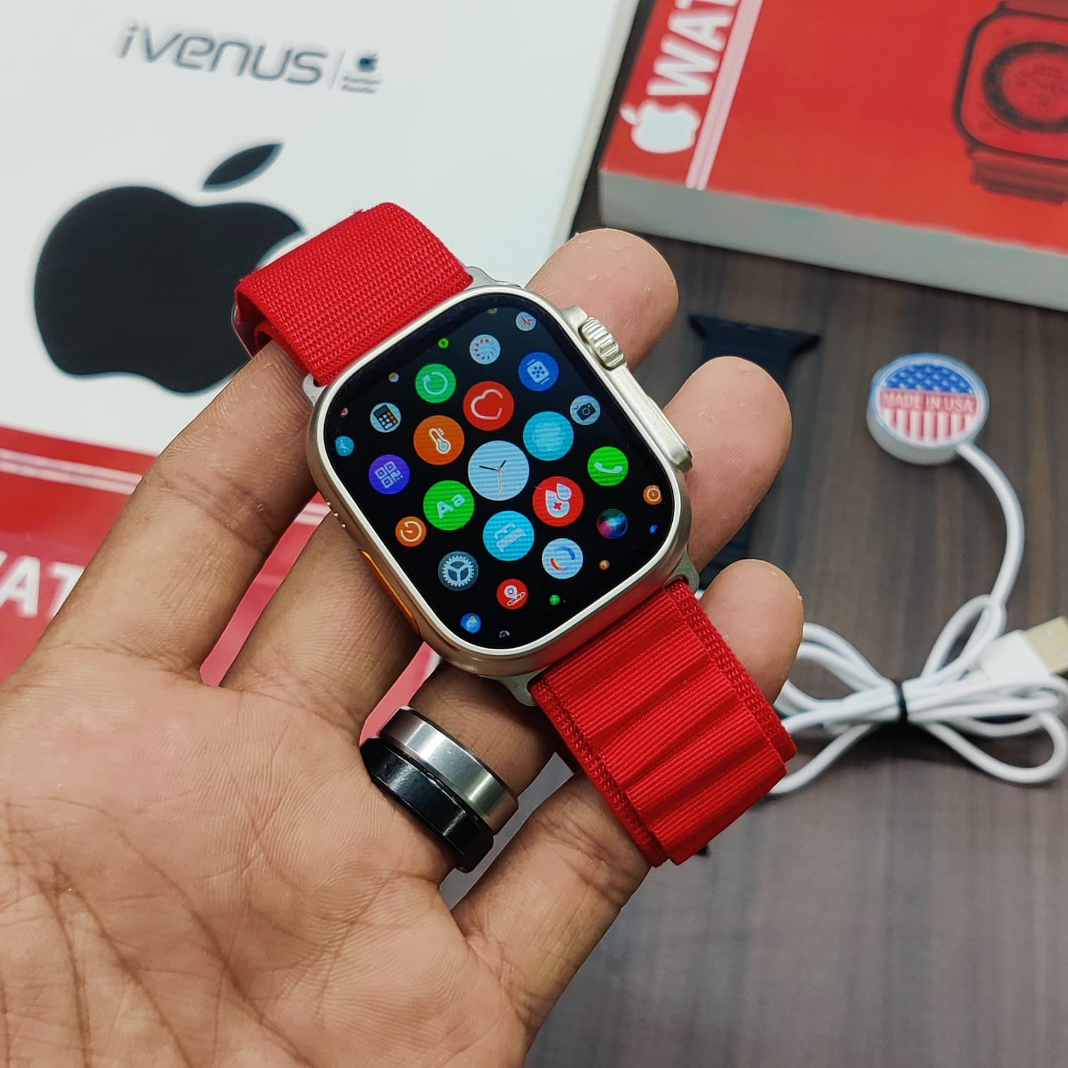 Apple Watch Series Ultra Red Edition Heaviest Quality Till Now