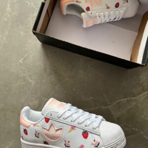 Adidas White Superstar Originals First Copy Shoes (Girls)