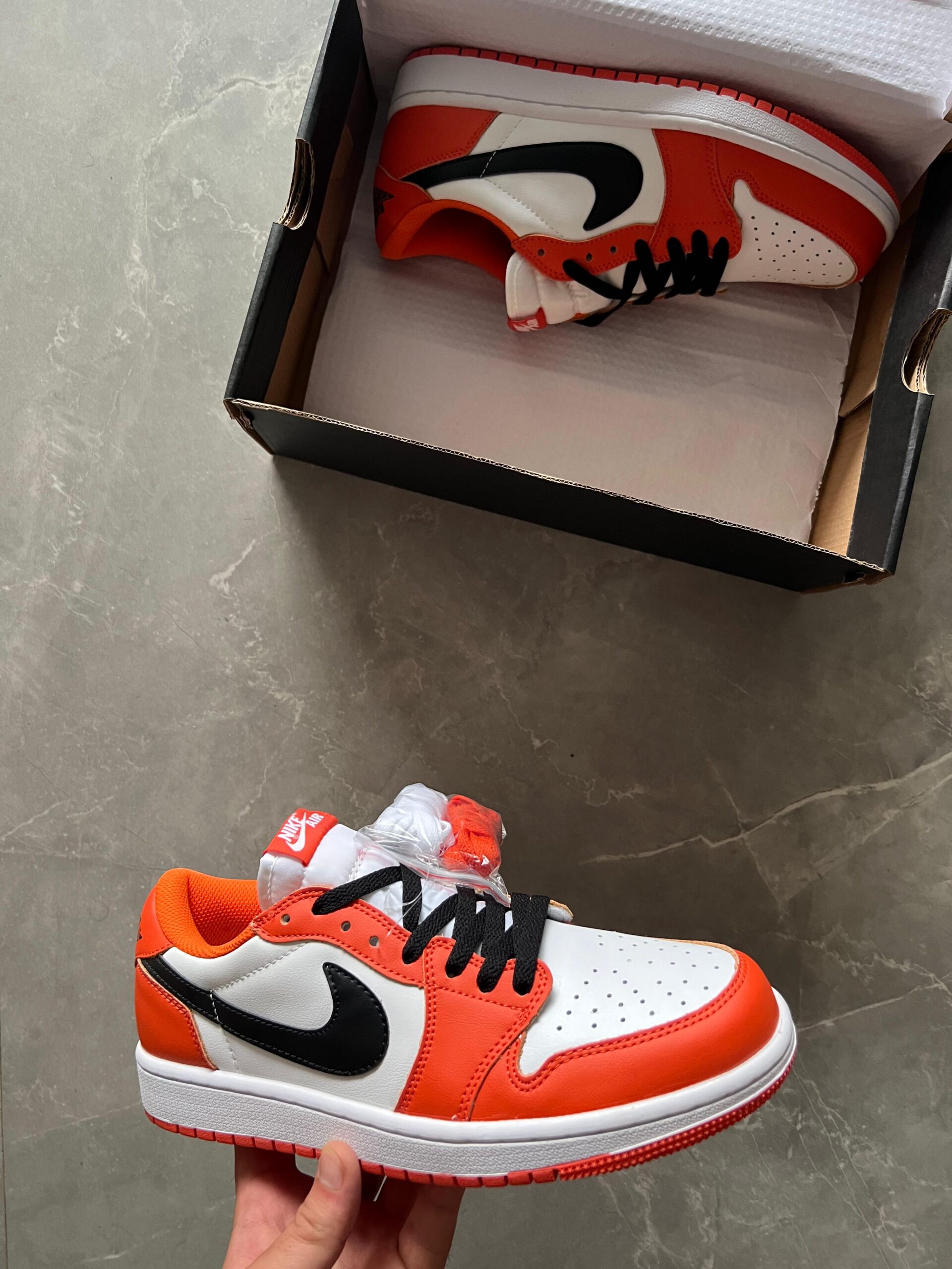 Air jordan fashion orange homme