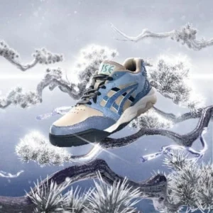 Asic Gel Fuse Kigo Blue Beige Shoes for Men (SW4706)