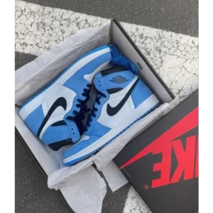 Nike Jordan Retro 1 University Blue Suede Shoes for Men (SW4704)