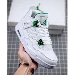 Nike Air Jordan Retro 4 Green Metalic Shoes For Men (SW5796)