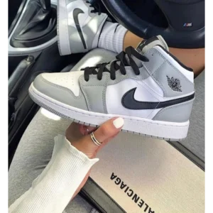 Nike Air Jordan Retro 1 Mid Smoke Grey Shoes For Men (SW5852)