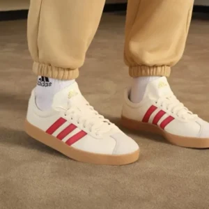 Adidas Court Vl Cream Red Shoes For Men (SW5860)