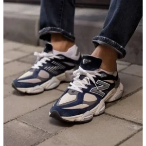 Classy New Balance 9060 White Blue Shoes For Men (SHUB278)