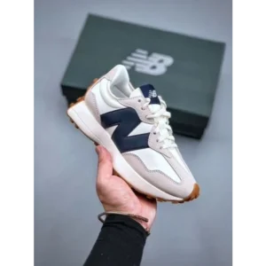 New Balance 327 White Navy Blue Colour Shoes For Men (LL514)