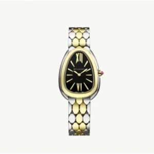 Bvlgari Watch Serpenti Seduttori Two Tune Black Dial For Women (CS145)