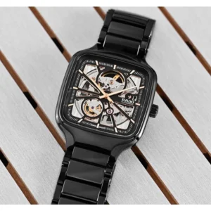 Rado Watch True Square Automatic Ceramic Black-Copper For Men (SW2110)