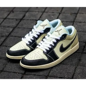 Air Jordan 1 Low SE Coconut Milk Black Men Shoes (FT729)