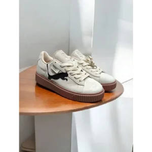 Puma Platform Beige Brown Shoes For Men (BOT70)