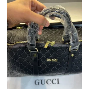 Gucci Black Monogram Travel Duffel Bag (BSF294)