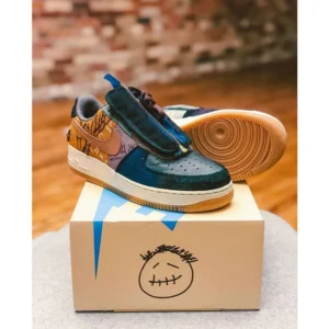Travis Scott Cactus Jack X Air Force 1 Low Shoes For Men (BOT95)