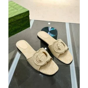 Gucci Interlocking G Slides with Original Box, Carry Bag & Packaging For Women (BSF418)