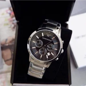 Emporio Armani Watch Classic Black For Men (LAB661)