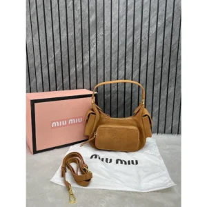 Miu Miu Multi Pocket Shoulder Bag With Og Box Dust Cover For Women (FT652)