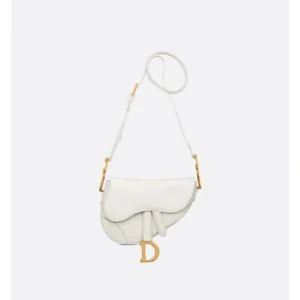 Dior Saddle Small Bag With Og Box White For Women (TB11)
