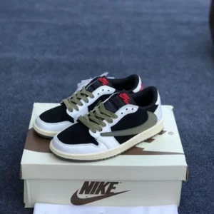Air Jordan Low X Travis Soctt Olive Shoes For Men (FT475)