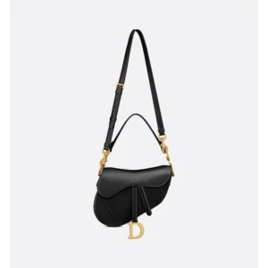 Dior Saddle Small Bag Black With Og Box For Women (SZ754)