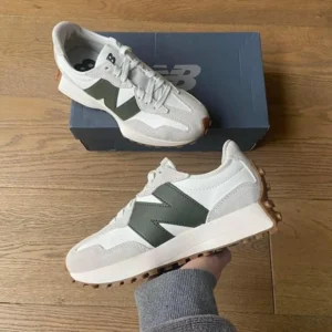 New Balance 327 Green Khaki Off White Shoes For Men (FT784)