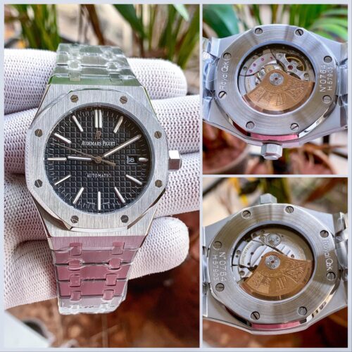 Audemars Piguet Royal Oak Stainless Steel Silver Black Dial