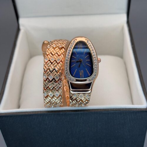 Bvlgari Snake Oval Blue Dial 36mm
