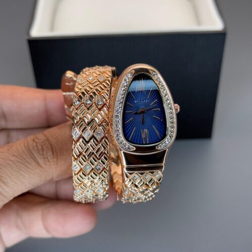 Bvlgari Snake Oval Blue Dial 36mm