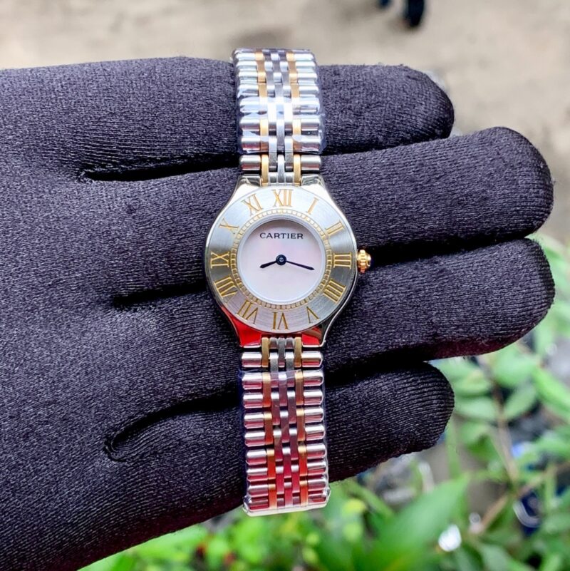 Cartier 21 Must De Cartier Ladies Silver Gold