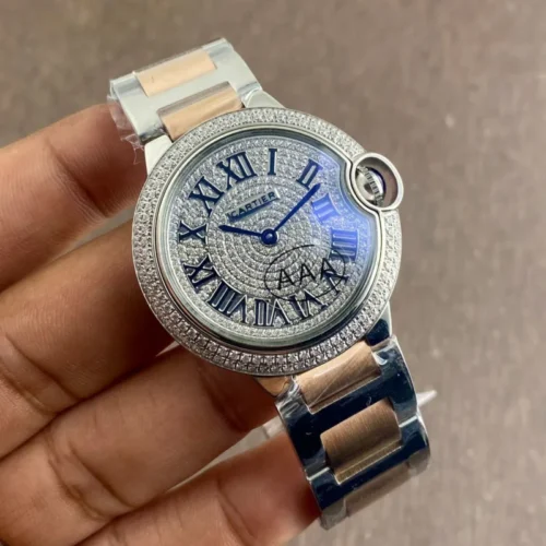Cartier Ballon Bleu Diamond Dial Semi Eta