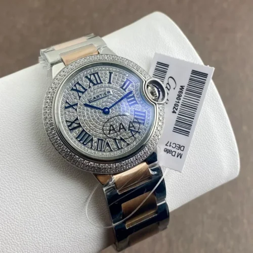 Cartier Ballon Bleu Diamond Dial Semi Eta