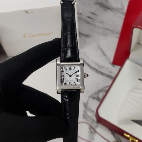 Cartier PrivƩ Normale Wgta0109 Silver White Dial