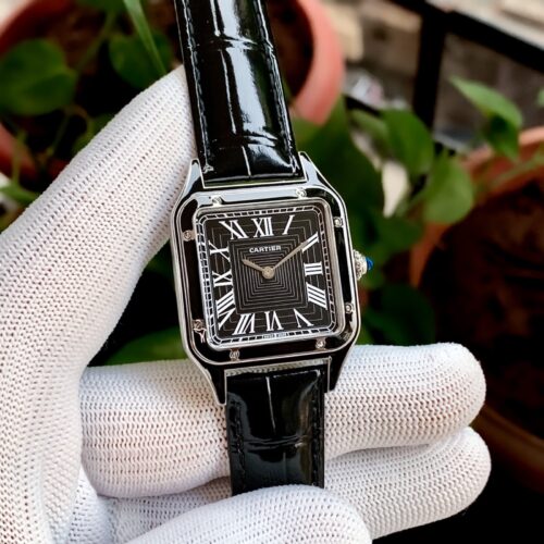 Cartier Santos Dumont Laquer Black