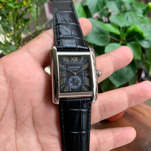 Cartier Tank Mc W5330004 Silver-Black Automatic