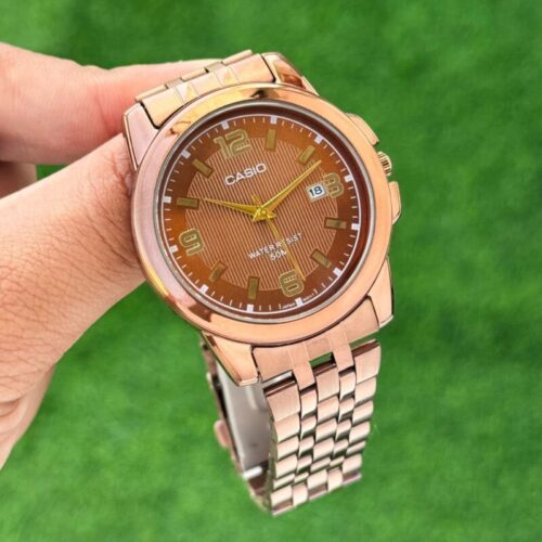 Casio Brown Dial Analog Timepiece