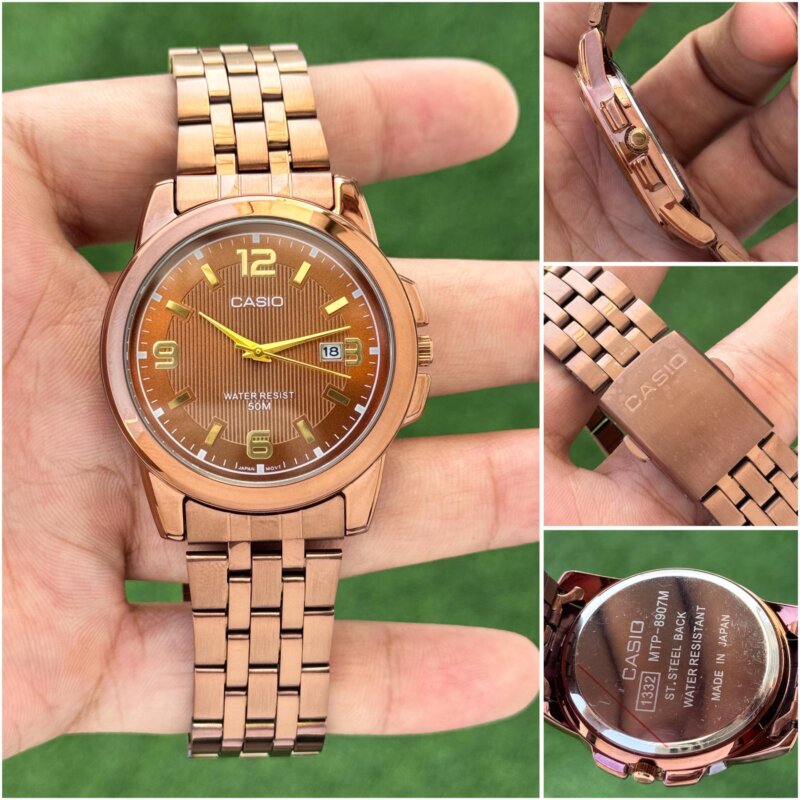 Casio Brown Dial Analog Timepiece
