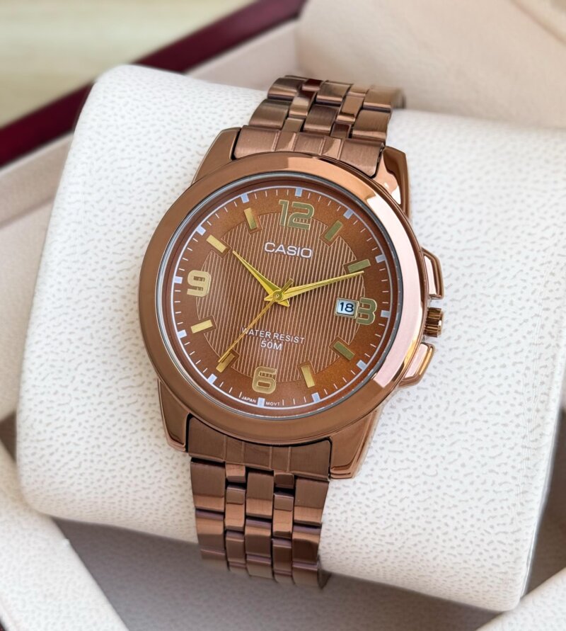 Casio Brown Dial Analog Timepiece