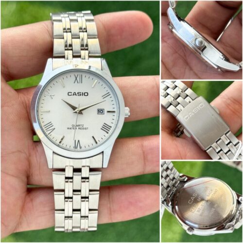 Casio Classic Silver And White Dial Timepiece