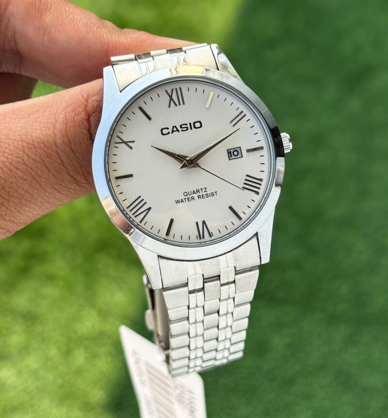 Casio Classic Silver And White Dial Timepiece