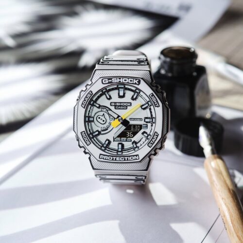 Casio G-Shock GA-2100MNG White Manga Watch