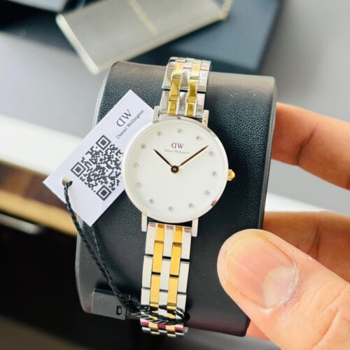 Daniel Wellington Petite Lumine Bezel MOP White Dial