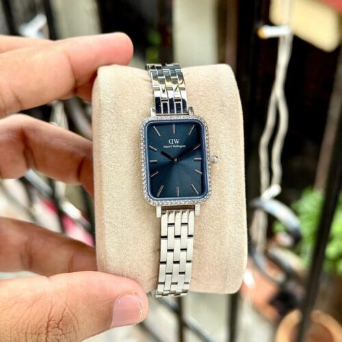 Daniel Wellington Quadro Lumine Bezel Arctic Blue Dial