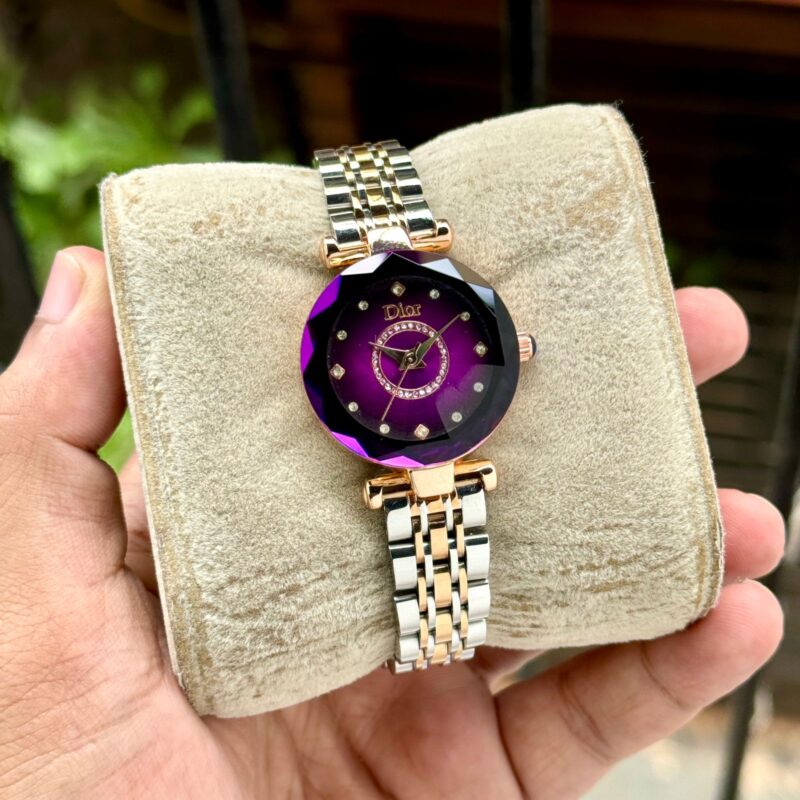 Dior Rose Gold Purple Dial 35mm