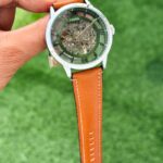 Fossil Townsman Skeleton Automatic Green