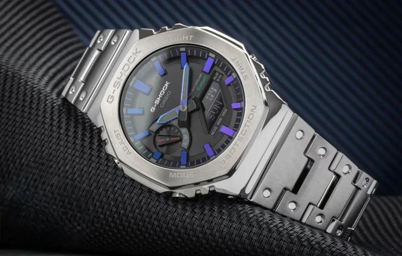 G-Shock GM-B2100 Silver Black Dial