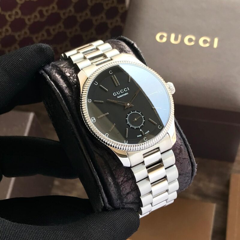 Gucci G-Timeless Silver Blue 40mm Chronograph