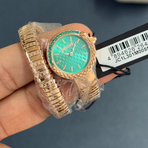 Just Cavalli Cerchio Snake Green Dial Quartz