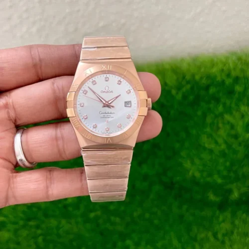 Omega Constellation Rosegold White Dial Automatic