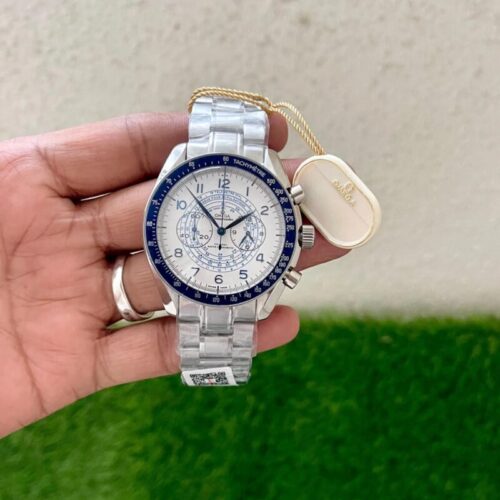 Omega Racing Co-Acial Master Blue White Dial