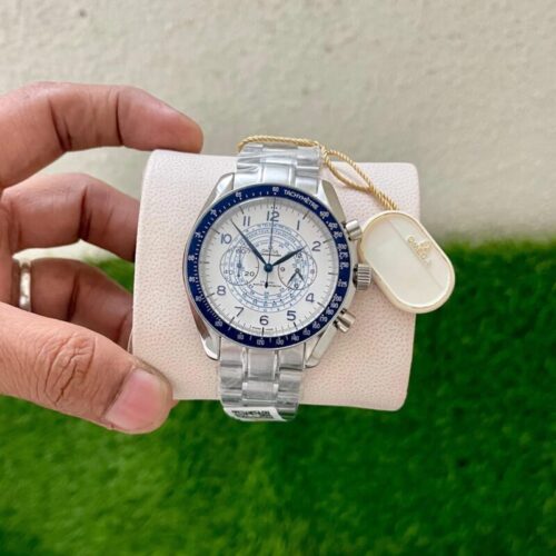 Omega Racing Co-Acial Master Blue White Dial