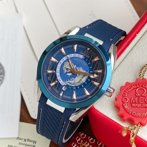 Omega Seamaster Aqua Terra Blue Worldtimer